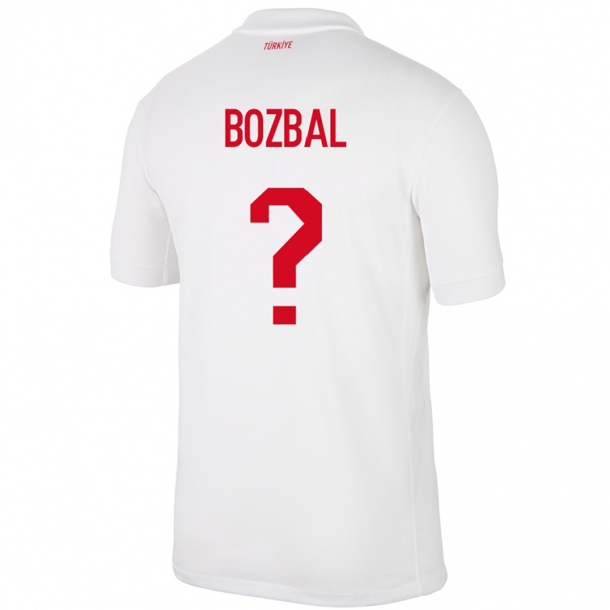 Niño Fútbol Camiseta Turquía Birsen Bozbal #0 Blanco 1ª Equipación 24-26 México