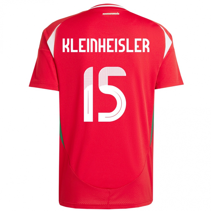 Niño Fútbol Camiseta Hungría László Kleinheisler #15 Rojo 1ª Equipación 24-26 México