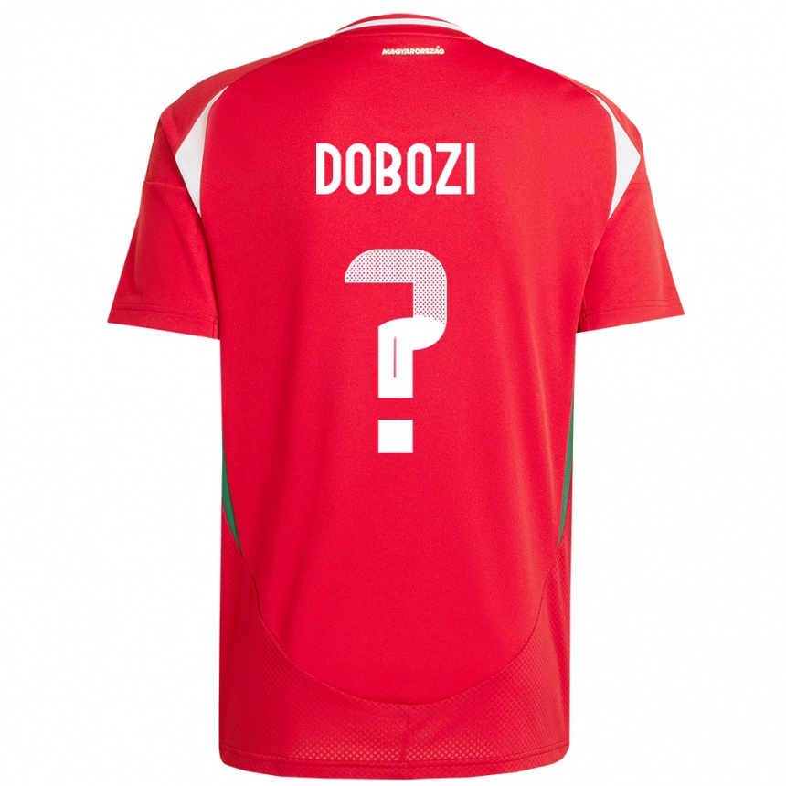 Niño Fútbol Camiseta Hungría Krisztián Dobozi #0 Rojo 1ª Equipación 24-26 México