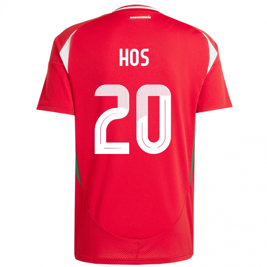 Niño Fútbol Camiseta Hungría Zsombor Hős #20 Rojo 1ª Equipación 24-26 México