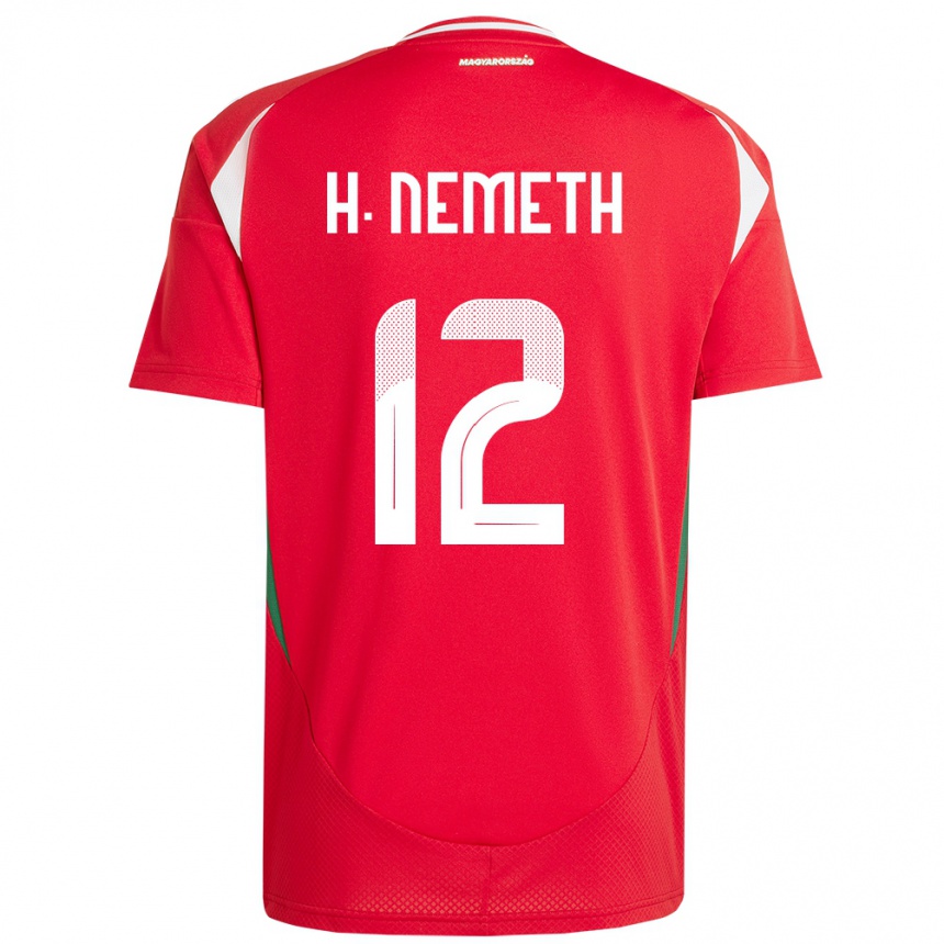 Niño Fútbol Camiseta Hungría Hanna Németh #12 Rojo 1ª Equipación 24-26 México