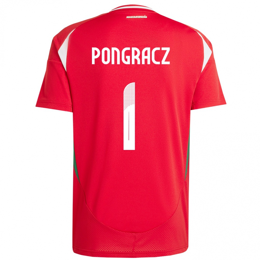 Niño Fútbol Camiseta Hungría Agness Pongracz #1 Rojo 1ª Equipación 24-26 México