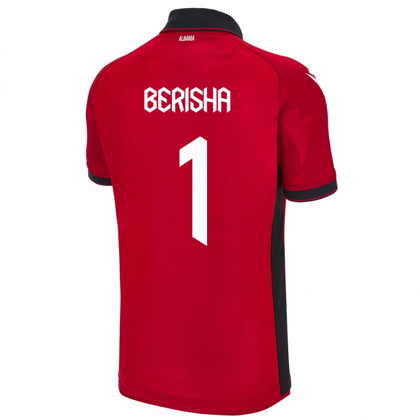 Niño Fútbol Camiseta Albania Etrit Berisha #1 Rojo 1ª Equipación 24-26 México