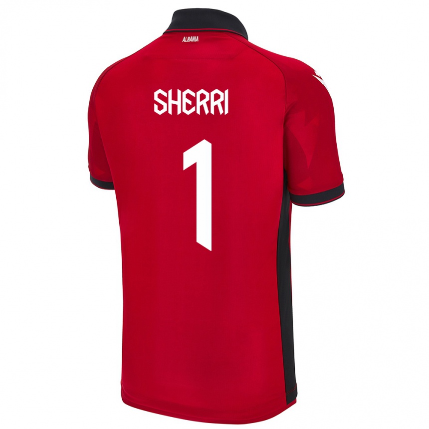 Niño Fútbol Camiseta Albania Alen Sherri #1 Rojo 1ª Equipación 24-26 México