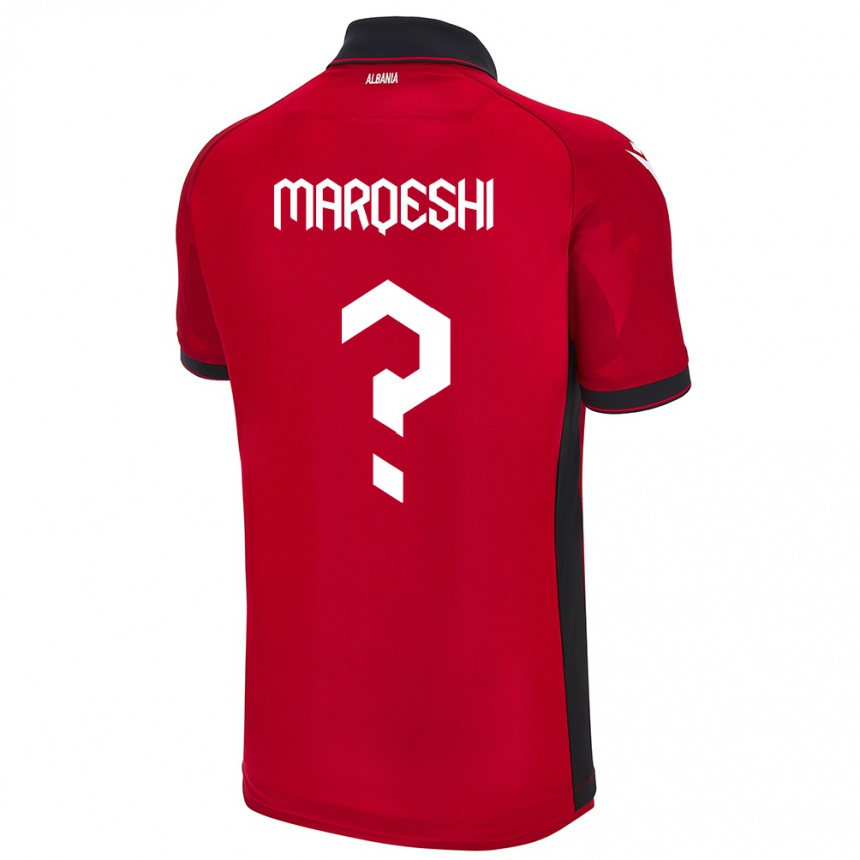 Niño Fútbol Camiseta Albania Ernesto Marqeshi #0 Rojo 1ª Equipación 24-26 México