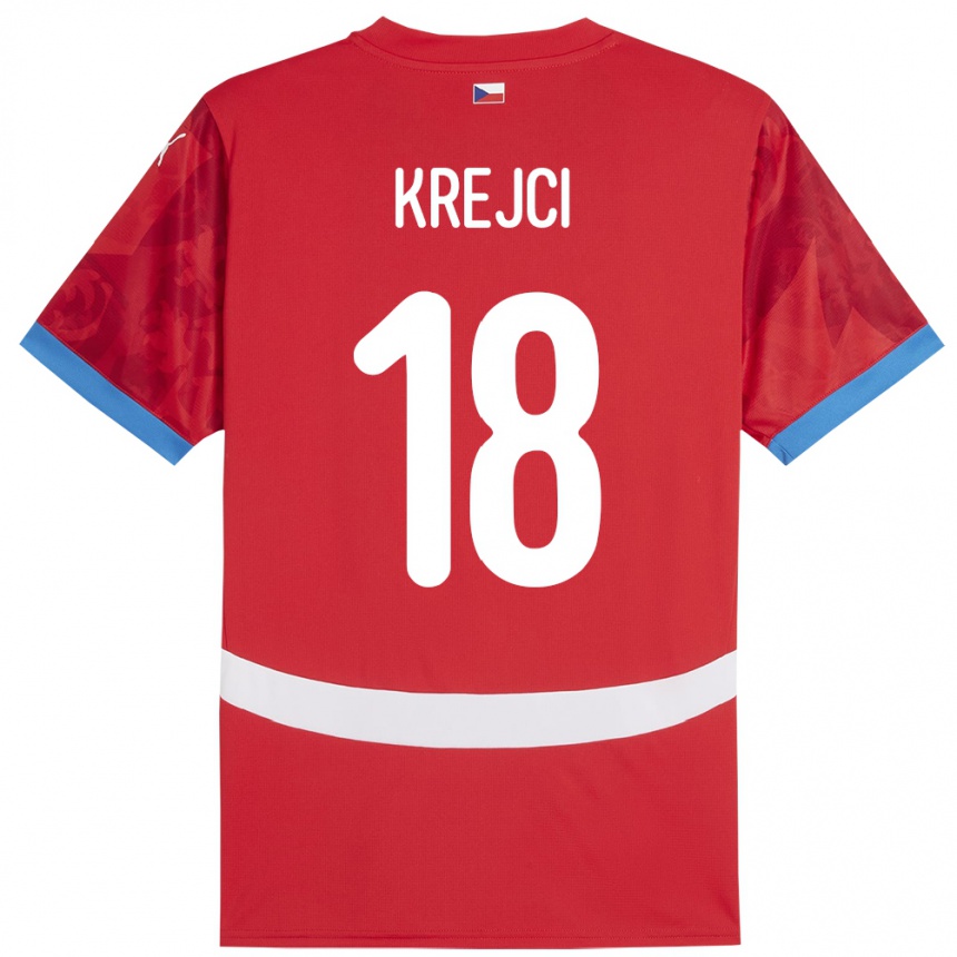 Niño Fútbol Camiseta Chequia Ladislav Krejci #18 Rojo 1ª Equipación 24-26 México