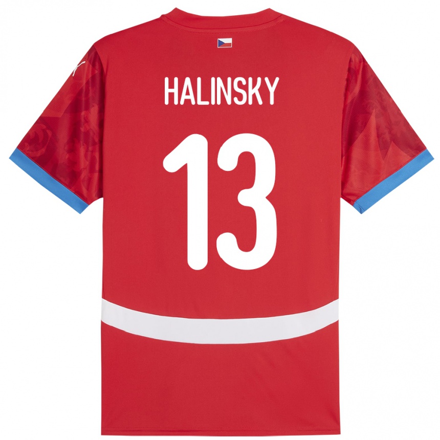 Niño Fútbol Camiseta Chequia Denis Halinsky #13 Rojo 1ª Equipación 24-26 México