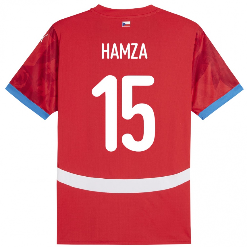 Niño Fútbol Camiseta Chequia Jiri Hamza #15 Rojo 1ª Equipación 24-26 México