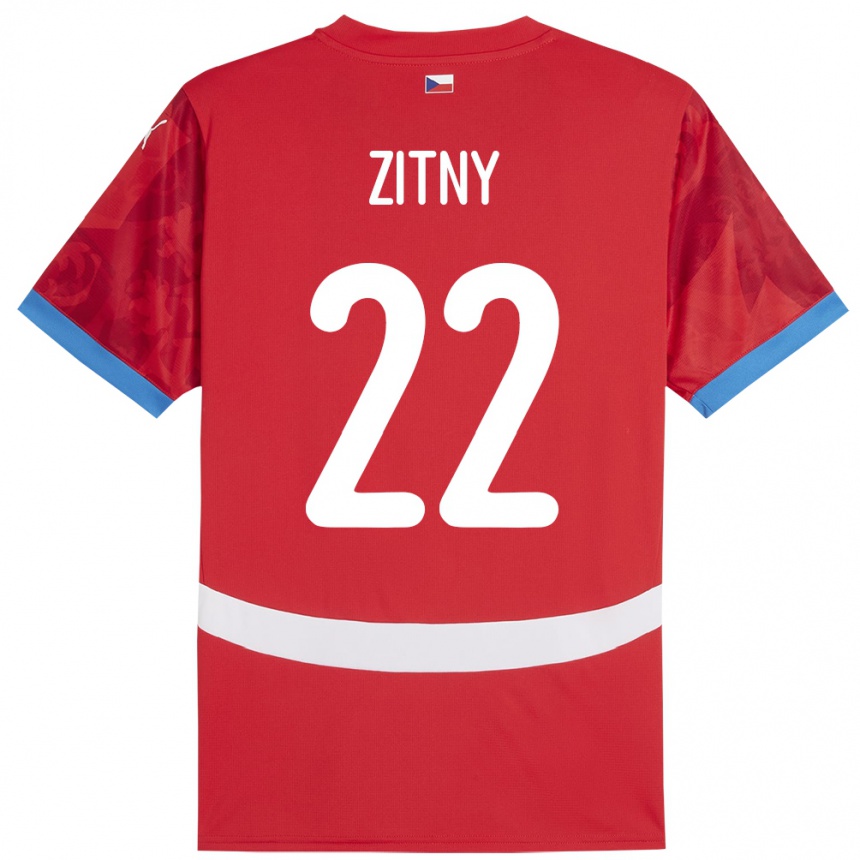 Niño Fútbol Camiseta Chequia Matej Zitny #22 Rojo 1ª Equipación 24-26 México