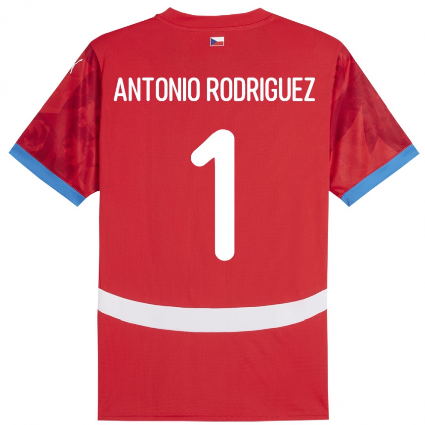 Niño Fútbol Camiseta Chequia Pedro Antonio Rodriguez #1 Rojo 1ª Equipación 24-26 México