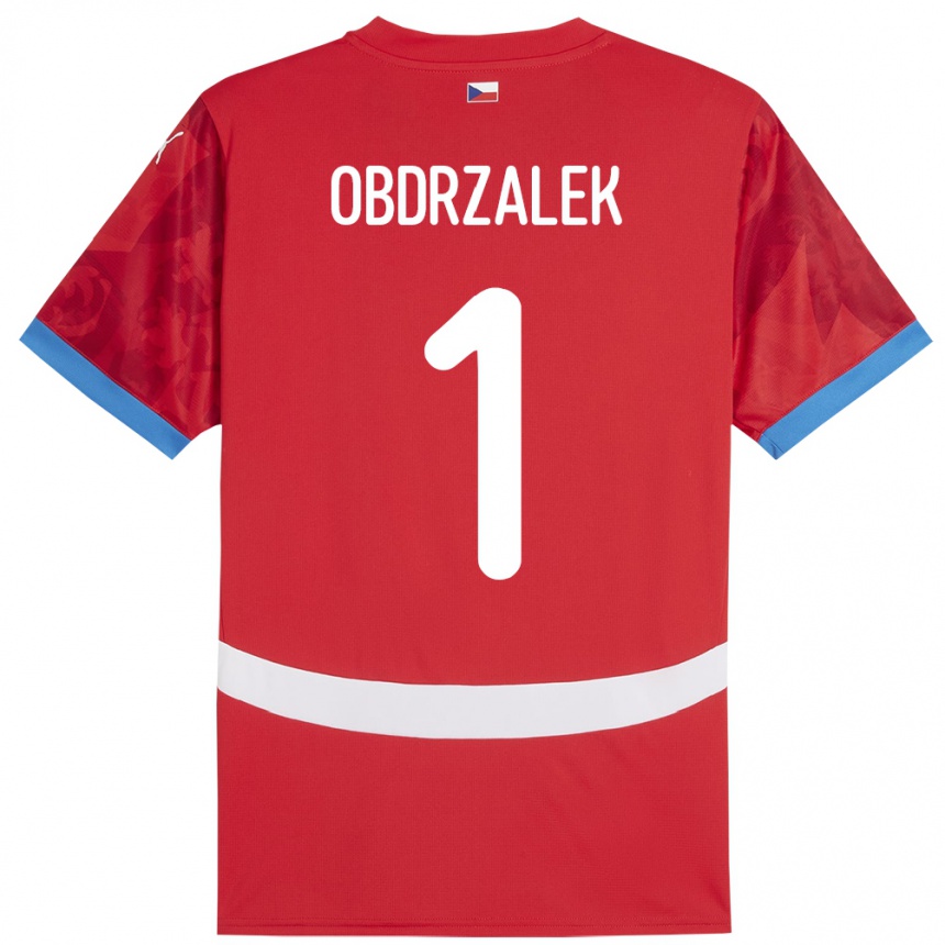 Niño Fútbol Camiseta Chequia Marek Obdrzalek #1 Rojo 1ª Equipación 24-26 México