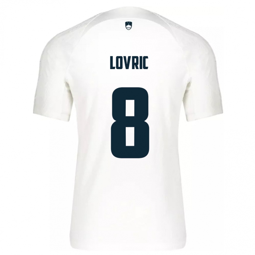 Niño Fútbol Camiseta Eslovenia Sandi Lovric #8 Blanco 1ª Equipación 24-26 México