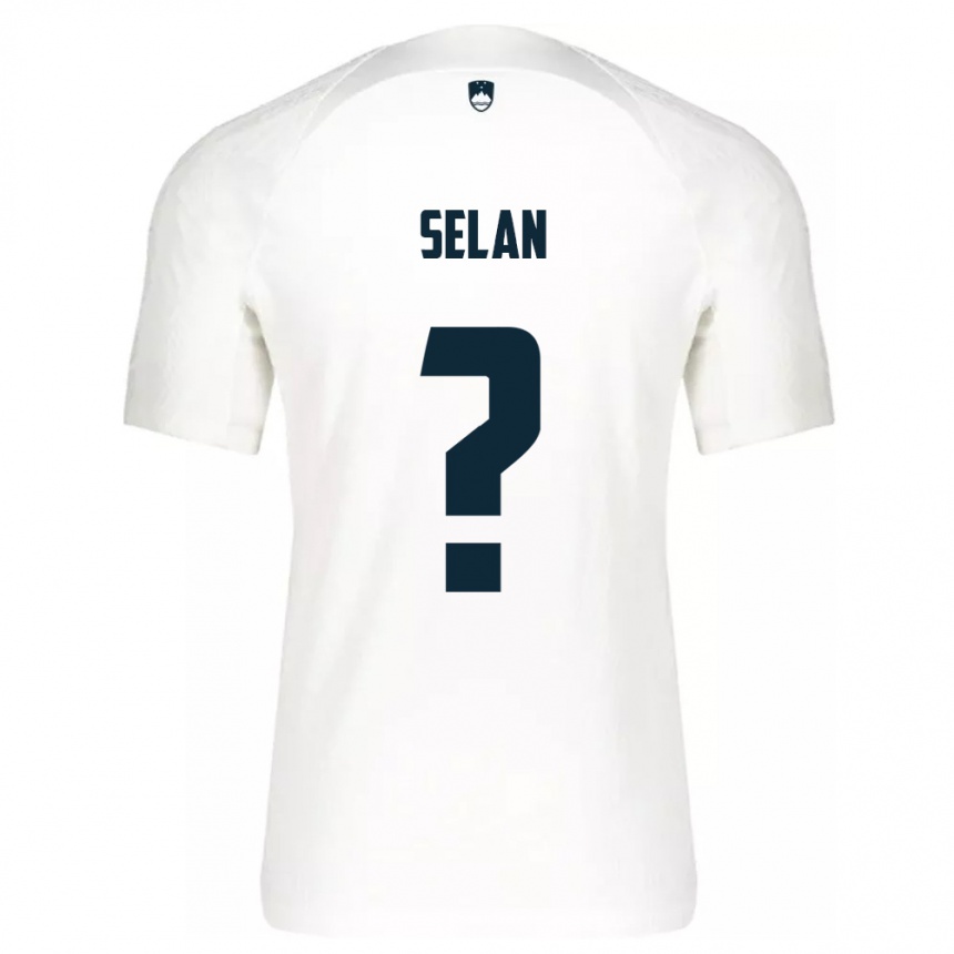 Niño Fútbol Camiseta Eslovenia Beno Selan #0 Blanco 1ª Equipación 24-26 México