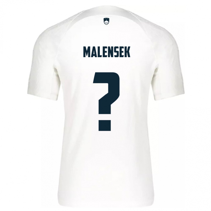 Niño Fútbol Camiseta Eslovenia Matej Malensek #0 Blanco 1ª Equipación 24-26 México