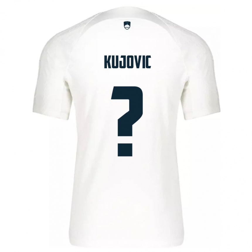 Niño Fútbol Camiseta Eslovenia Tian Kujovic #0 Blanco 1ª Equipación 24-26 México