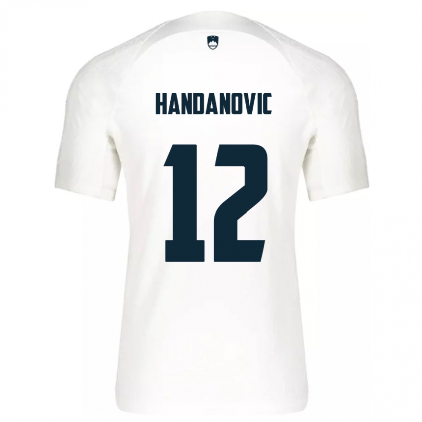 Niño Fútbol Camiseta Eslovenia Tanej Handanovic #12 Blanco 1ª Equipación 24-26 México