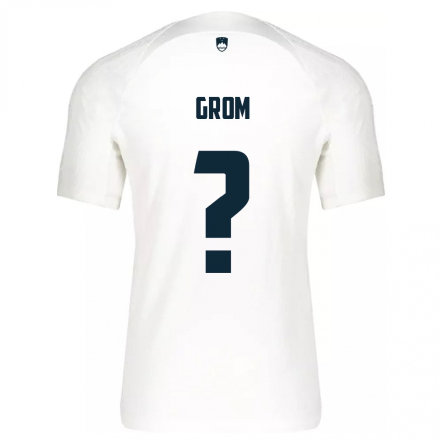 Niño Fútbol Camiseta Eslovenia Artem Grom #0 Blanco 1ª Equipación 24-26 México