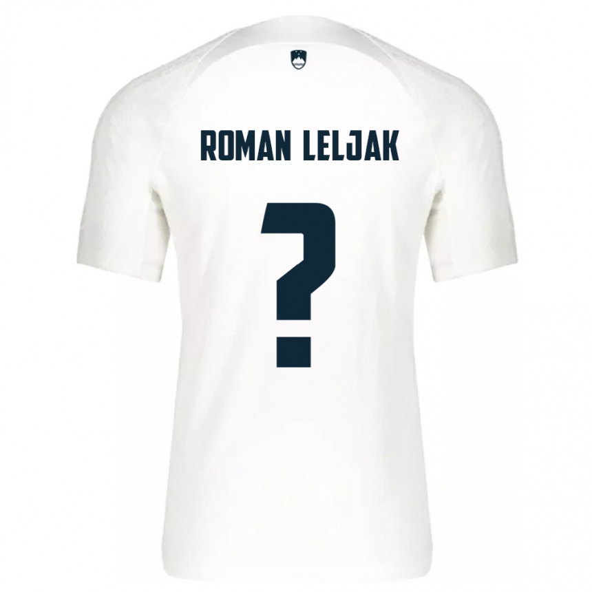 Niño Fútbol Camiseta Eslovenia Nejc Roman Leljak #0 Blanco 1ª Equipación 24-26 México