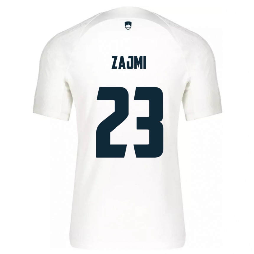 Niño Fútbol Camiseta Eslovenia Luana Zajmi #23 Blanco 1ª Equipación 24-26 México