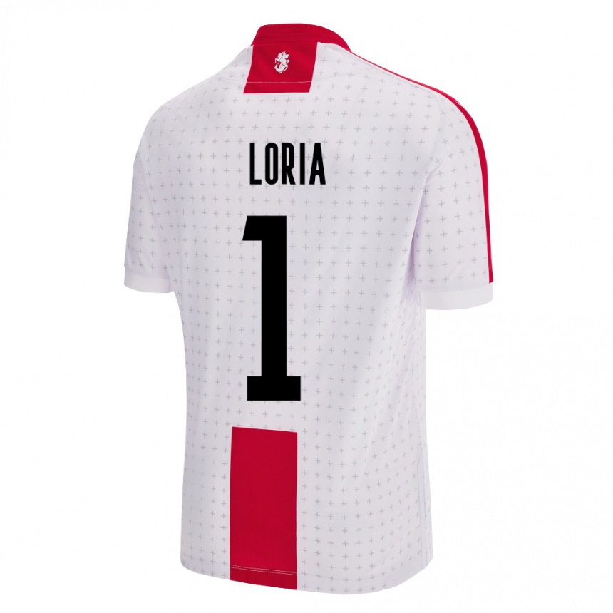 Niño Fútbol Camiseta Georgia Giorgi Loria #1 Blanco 1ª Equipación 24-26 México