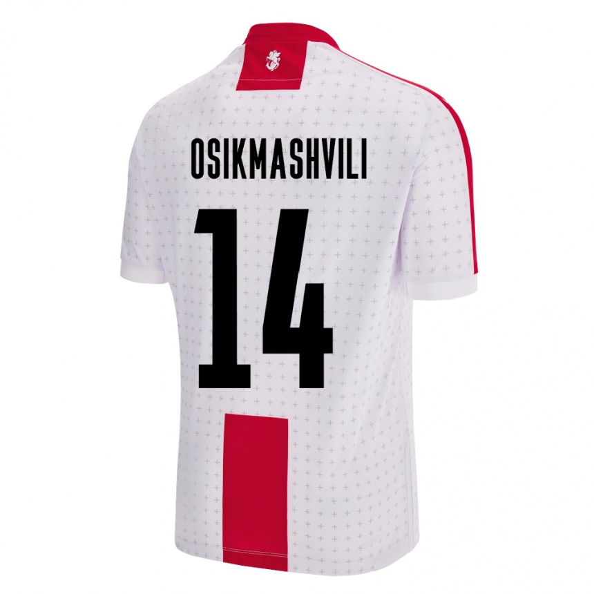 Niño Fútbol Camiseta Georgia Levan Osikmashvili #14 Blanco 1ª Equipación 24-26 México