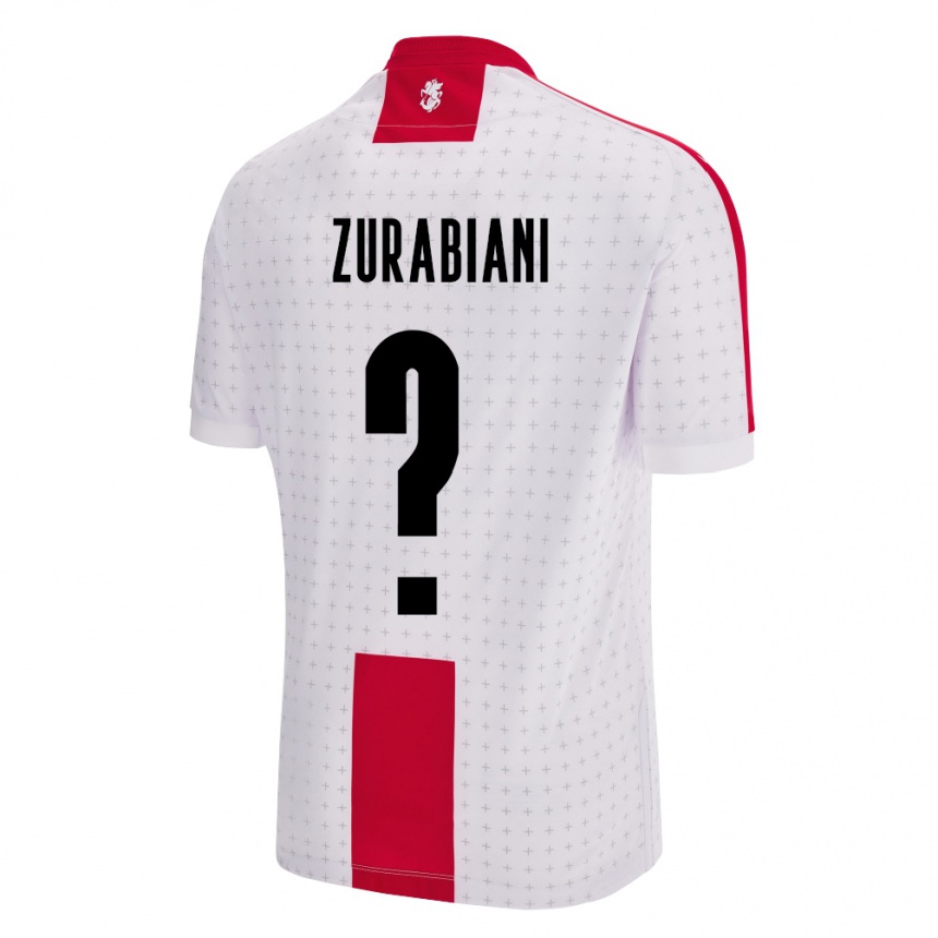 Niño Fútbol Camiseta Georgia Davit Zurabiani #0 Blanco 1ª Equipación 24-26 México