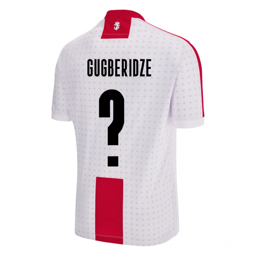 Niño Fútbol Camiseta Georgia Beka Gugberidze #0 Blanco 1ª Equipación 24-26 México