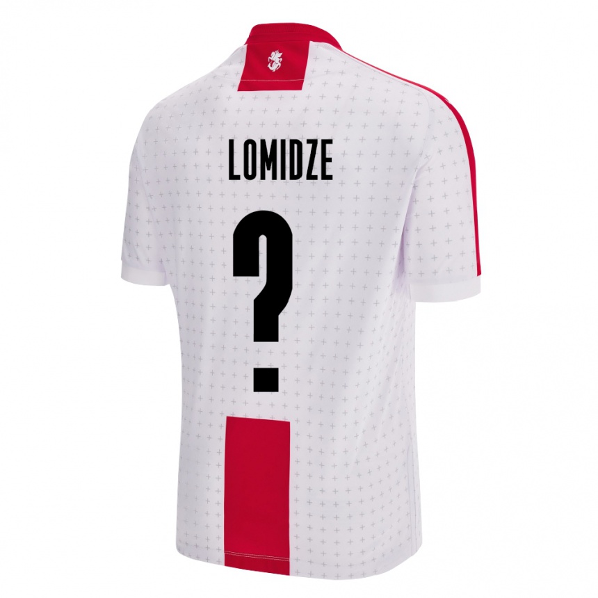 Niño Fútbol Camiseta Georgia Giorgi Lomidze #0 Blanco 1ª Equipación 24-26 México