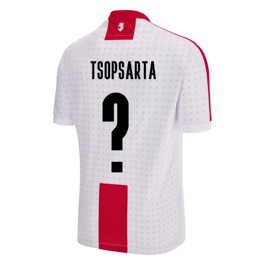 Niño Fútbol Camiseta Georgia Natela Tsopsarta #0 Blanco 1ª Equipación 24-26 México