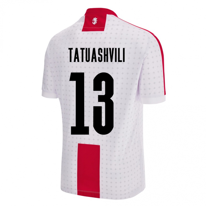 Niño Fútbol Camiseta Georgia Tamar Tatuashvili #13 Blanco 1ª Equipación 24-26 México