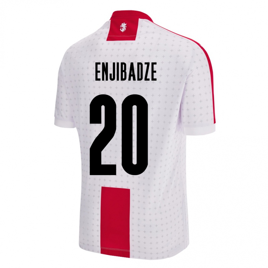 Niño Fútbol Camiseta Georgia Elene Enjibadze #20 Blanco 1ª Equipación 24-26 México