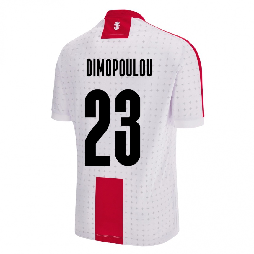 Niño Fútbol Camiseta Georgia Salomi Dimopoulou #23 Blanco 1ª Equipación 24-26 México