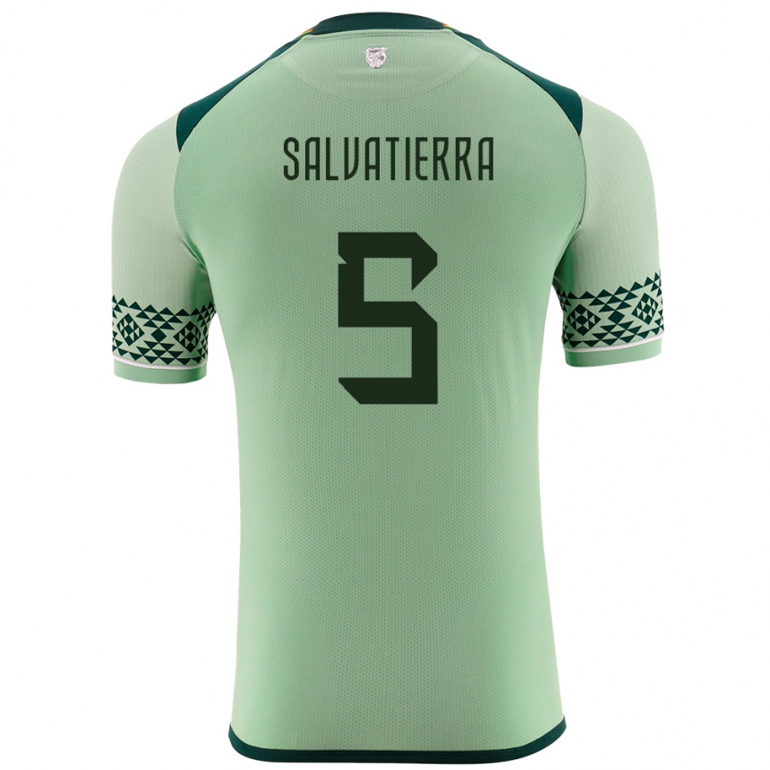 Niño Fútbol Camiseta Bolivia Érika Salvatierra #5 Verde Claro 1ª Equipación 24-26 México