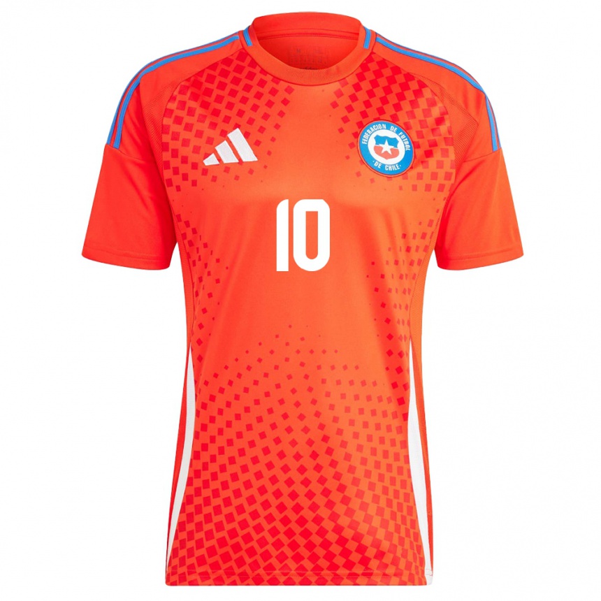 Niño Fútbol Camiseta Chile Alexis Sánchez #10 Rojo 1ª Equipación 24-26 México