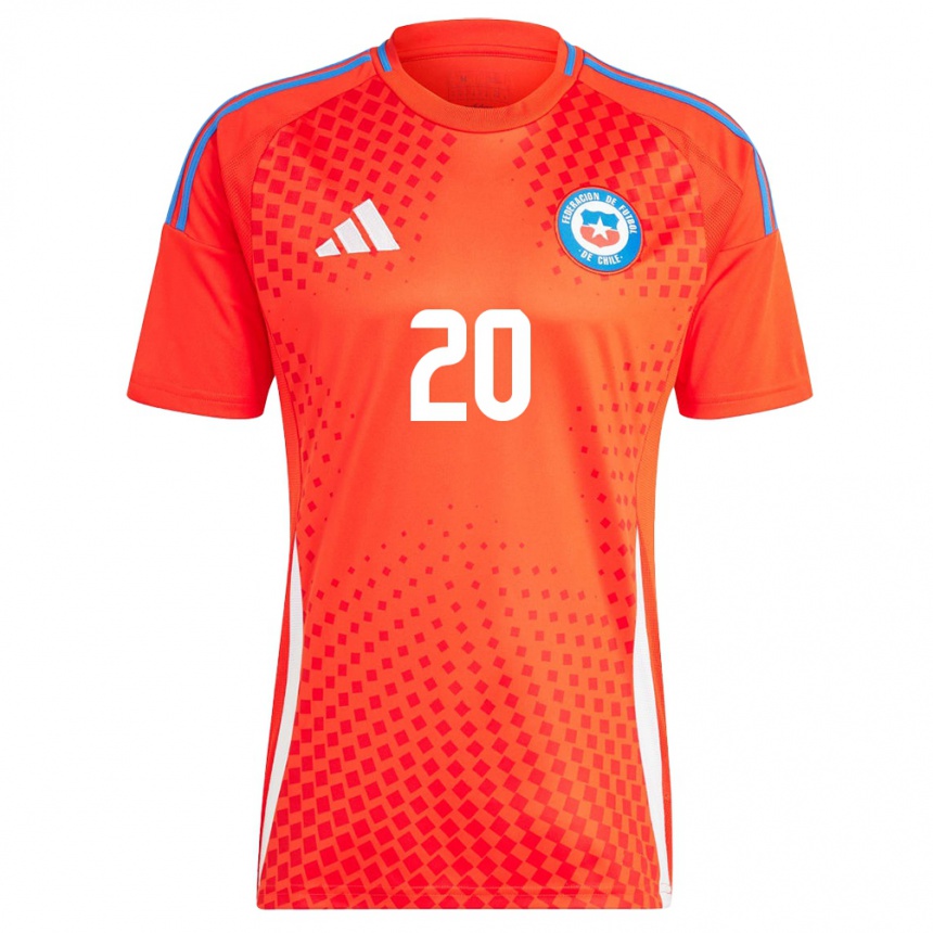 Niño Fútbol Camiseta Chile Damián Pizarro #20 Rojo 1ª Equipación 24-26 México