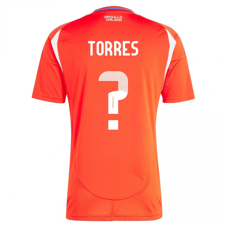 Niño Fútbol Camiseta Chile Bruno Torres #0 Rojo 1ª Equipación 24-26 México