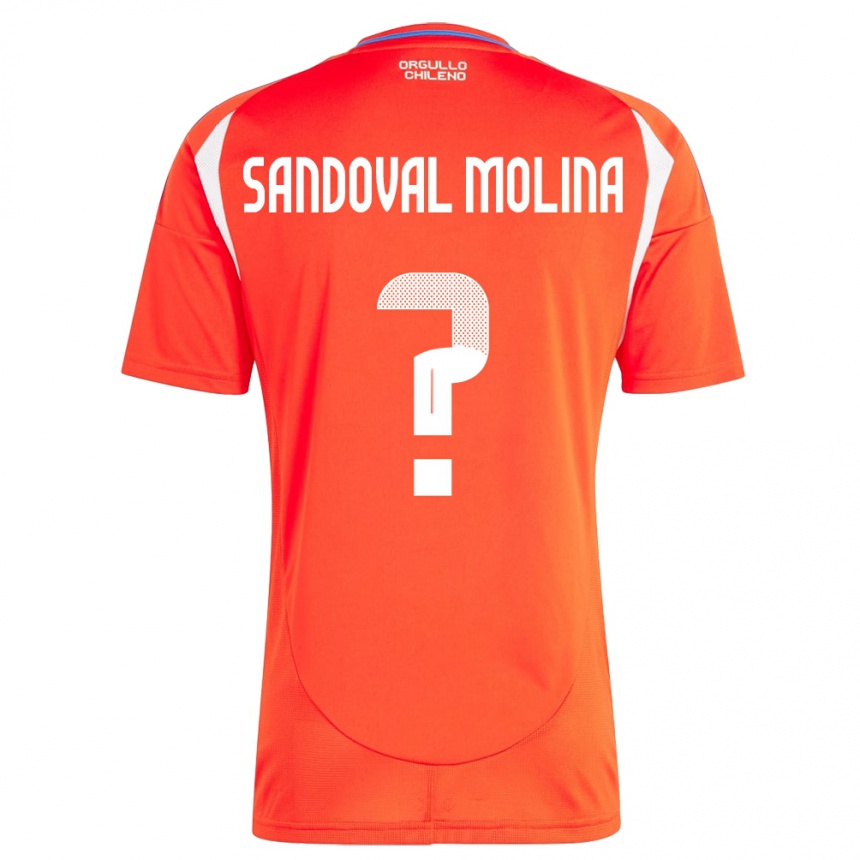 Niño Fútbol Camiseta Chile Mario Sandoval Molina #0 Rojo 1ª Equipación 24-26 México