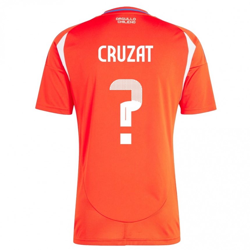 Niño Fútbol Camiseta Chile Ignacio Cruzat #0 Rojo 1ª Equipación 24-26 México