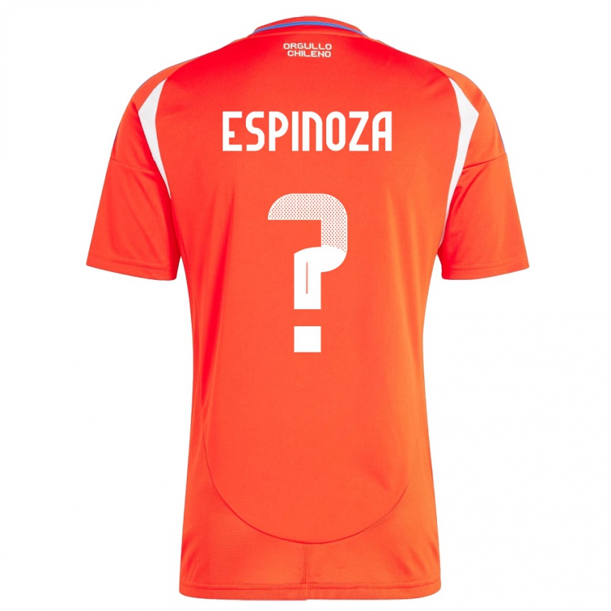 Niño Fútbol Camiseta Chile Gali Espinoza #0 Rojo 1ª Equipación 24-26 México