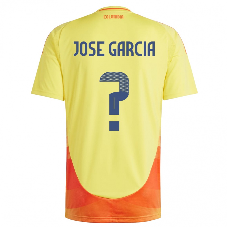 Niño Fútbol Camiseta Colombia José García #0 Amarillo 1ª Equipación 24-26 México