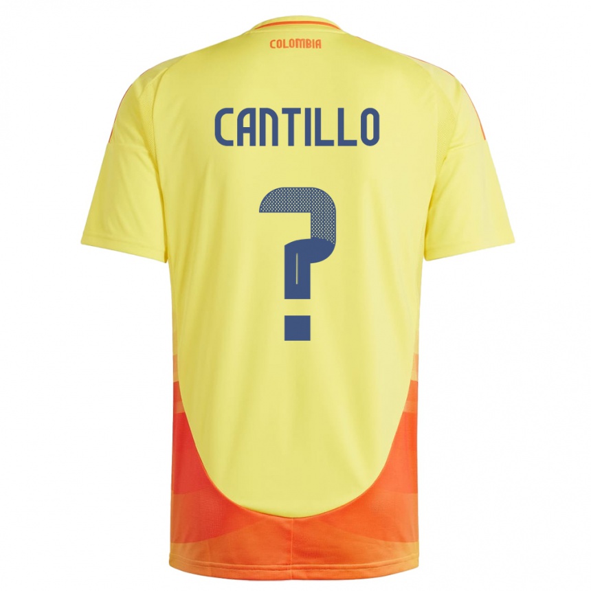 Niño Fútbol Camiseta Colombia Carlos Cantillo #0 Amarillo 1ª Equipación 24-26 México