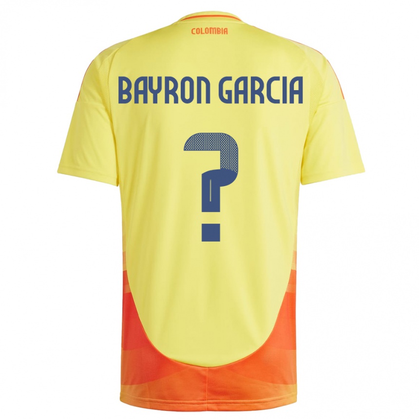 Niño Fútbol Camiseta Colombia Bayron García #0 Amarillo 1ª Equipación 24-26 México