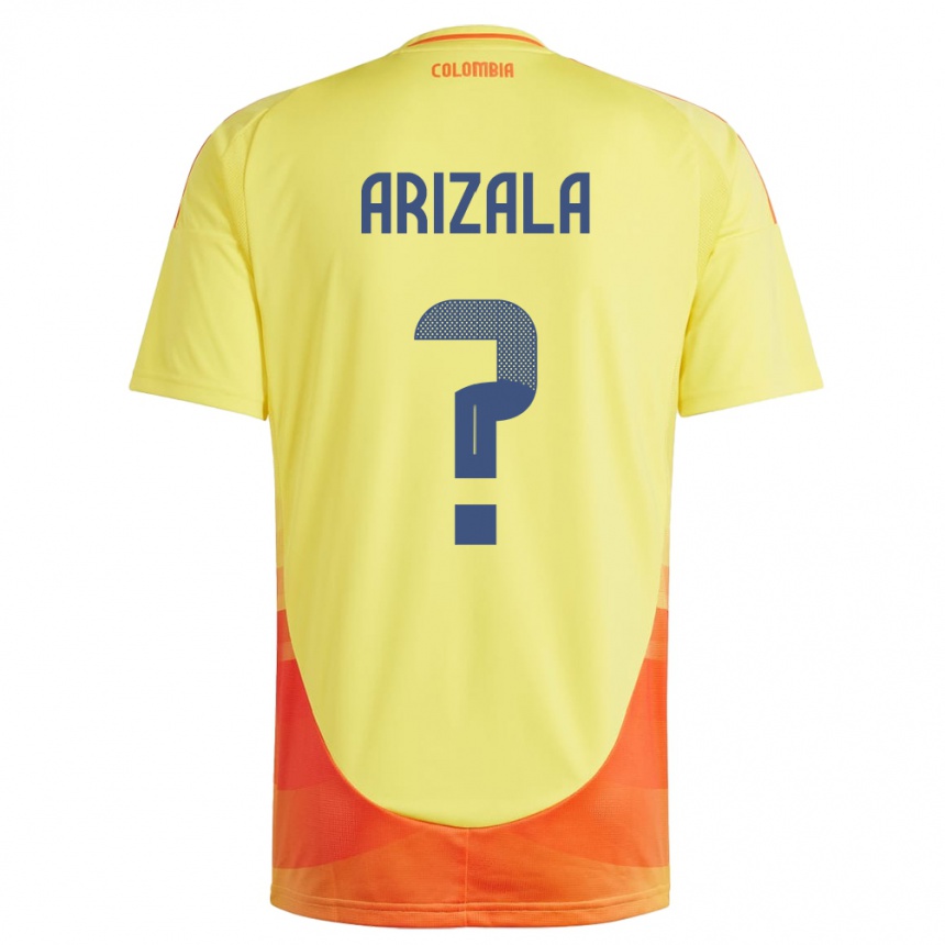 Niño Fútbol Camiseta Colombia Juan Arizala #0 Amarillo 1ª Equipación 24-26 México