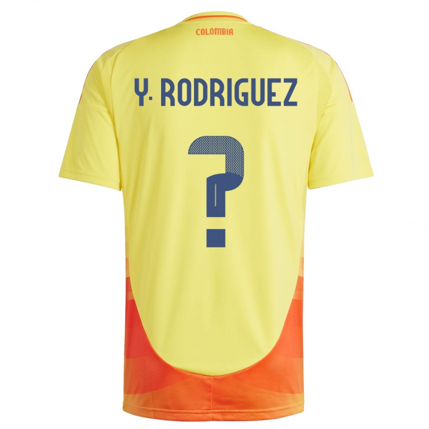 Niño Fútbol Camiseta Colombia Yefrei Rodríguez #0 Amarillo 1ª Equipación 24-26 México