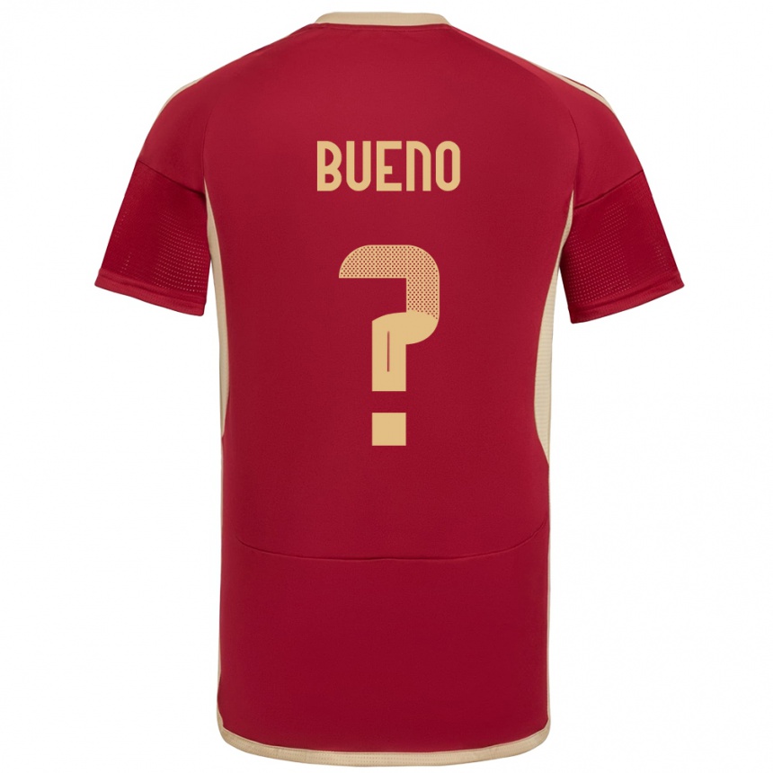 Niño Fútbol Camiseta Venezuela Jesús Bueno #0 Borgoña 1ª Equipación 24-26 México