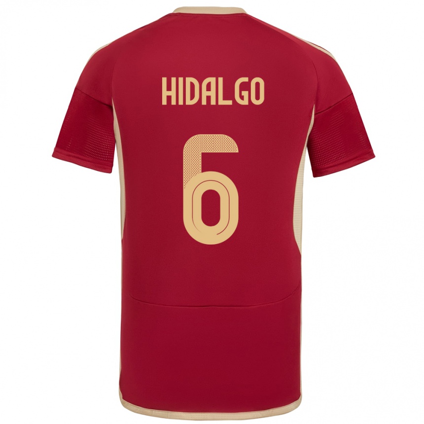 Niño Fútbol Camiseta Venezuela Rai Hidalgo #6 Borgoña 1ª Equipación 24-26 México