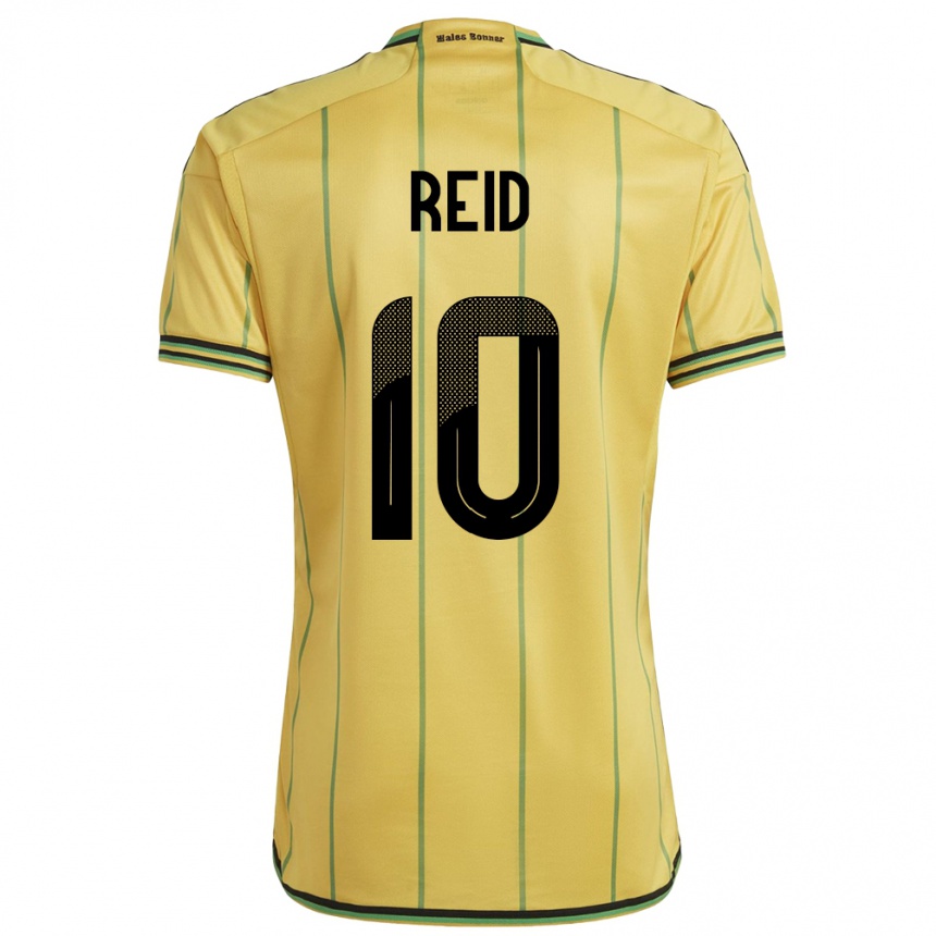 Niño Fútbol Camiseta Jamaica Bobby De Cordova-Reid #10 Amarillo 1ª Equipación 24-26 México