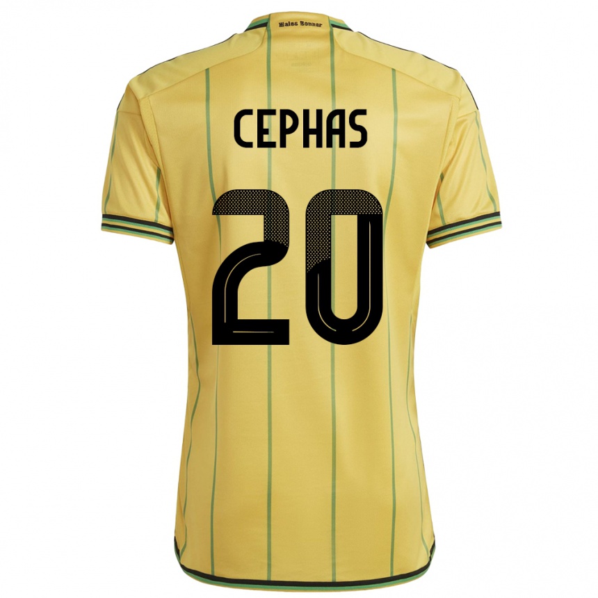 Niño Fútbol Camiseta Jamaica Renaldo Cephas #20 Amarillo 1ª Equipación 24-26 México