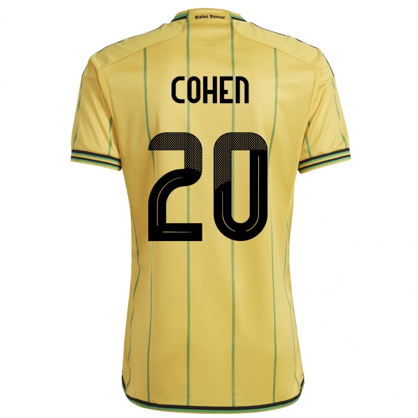 Niño Fútbol Camiseta Jamaica Dunsting Cohen #20 Amarillo 1ª Equipación 24-26 México