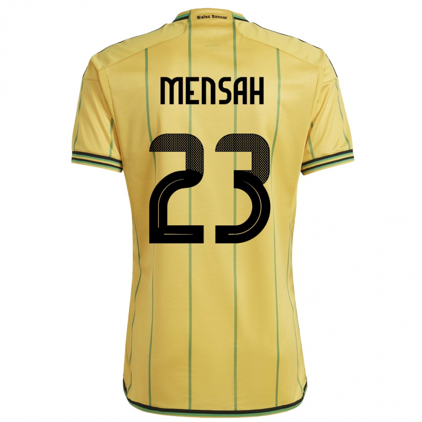 Niño Fútbol Camiseta Jamaica Serena Mensah #23 Amarillo 1ª Equipación 24-26 México